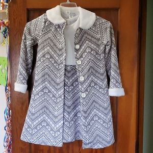 Girls dress and jacket set